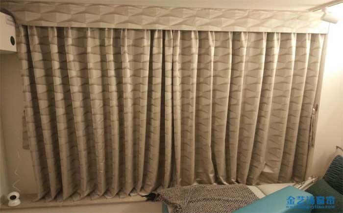 佛山禪城區(qū)萬科悅都薈樣版房窗簾-布藝窗簾工程實拍 布藝窗簾